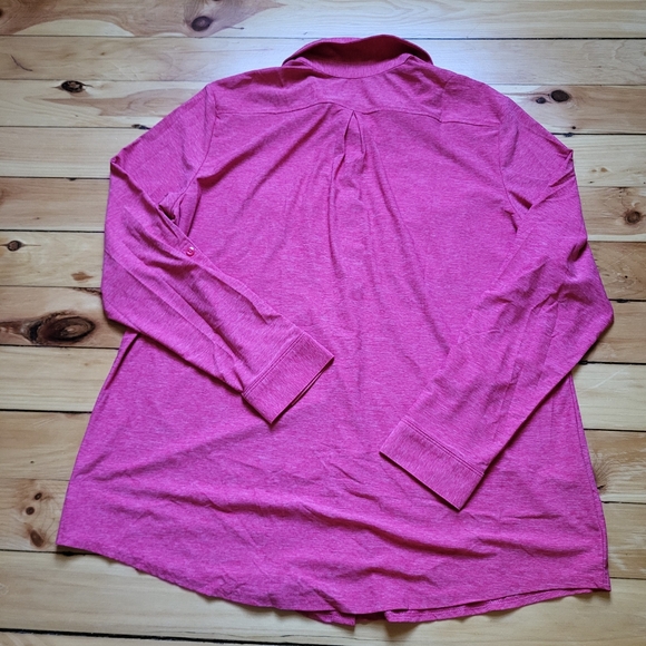 Eddie Bauer Travex Shirt Womens 2XL Button Up Pink Performance Stretch Hike Fish - Picture 11 of 12